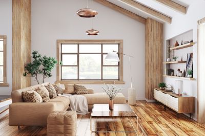 Living Room with Hardwood Floors