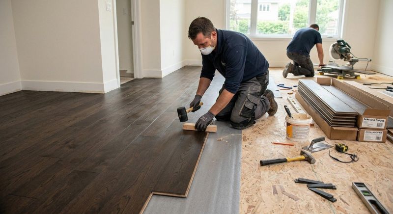 Hickory Floor Installation in Fort Worth, TX