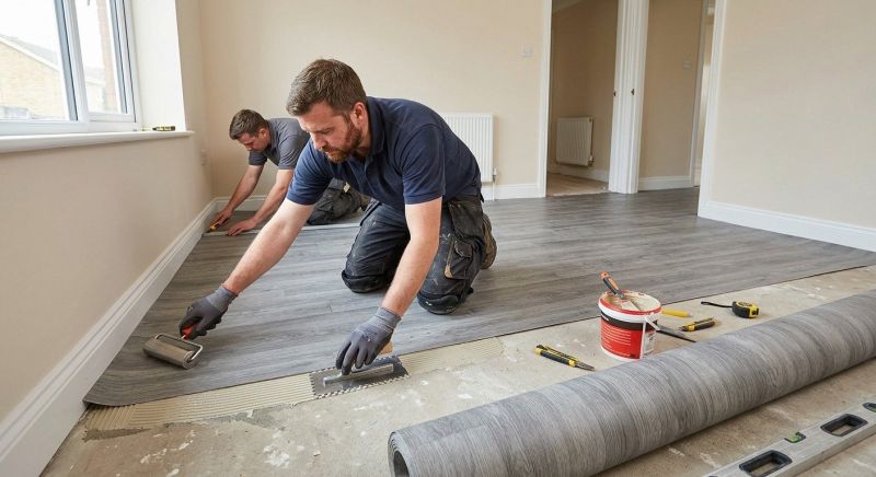 Sheet Linoleum Installation in Fairfax County, VA