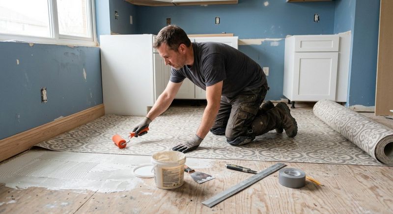 Sheet Linoleum Installation in Bastrop, TX
